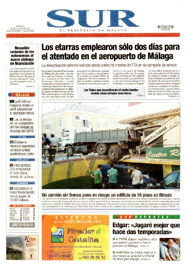 SUR hace 25 años en 2001