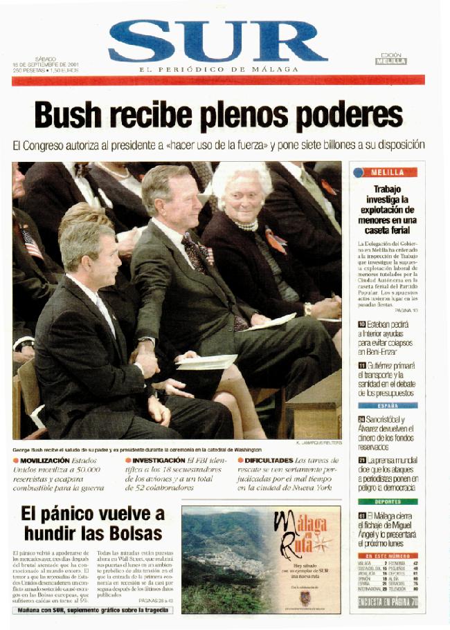 SUR hace 25 años en 2001