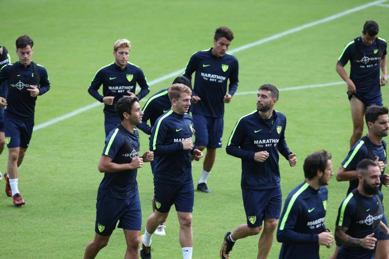 El Málaga prepara su partido de Copa ante el Numancia