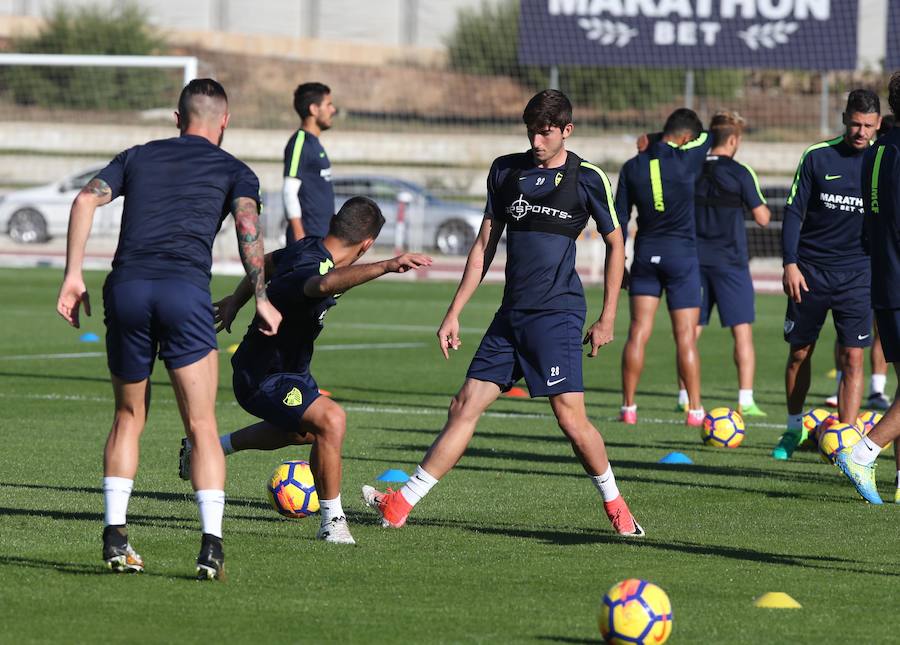 El Málaga regresa a los entrenamientos tras perder en Soria