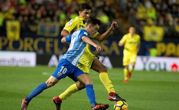 El Málaga pierde ante el Villarreal (2-0)