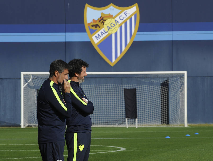 Las mejores fotos del entrenamiento del Málaga de este jueves