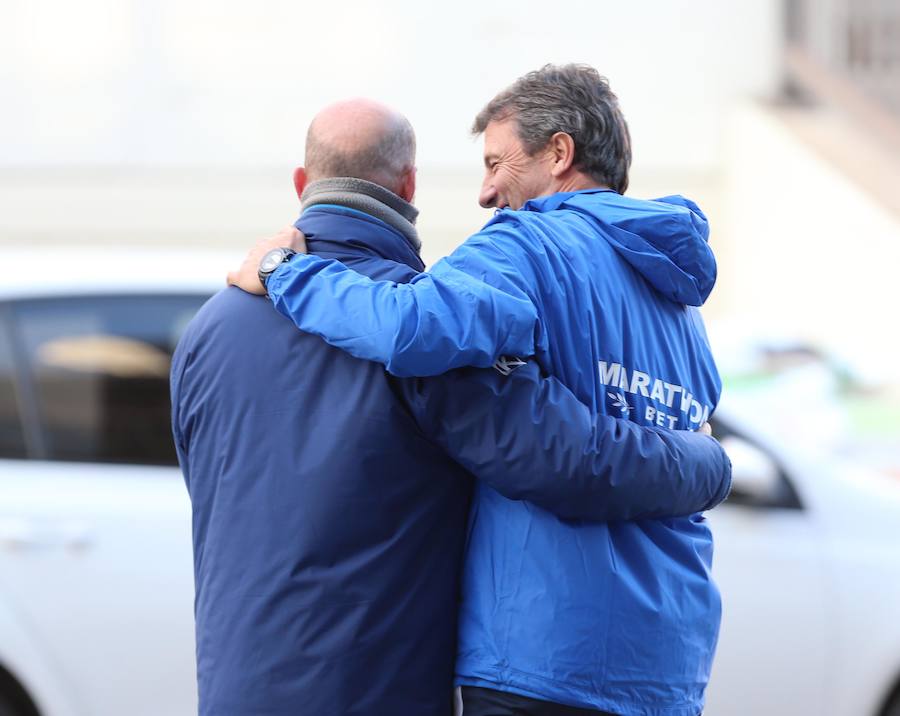 Fotos de la presentación de José González como nuevo entrenador del Málaga y de su primer entrenamiento