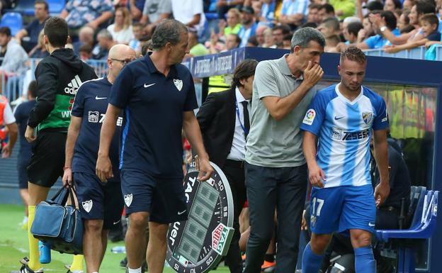 Ontiveros y Mula se retiran del partido con sendos golpes