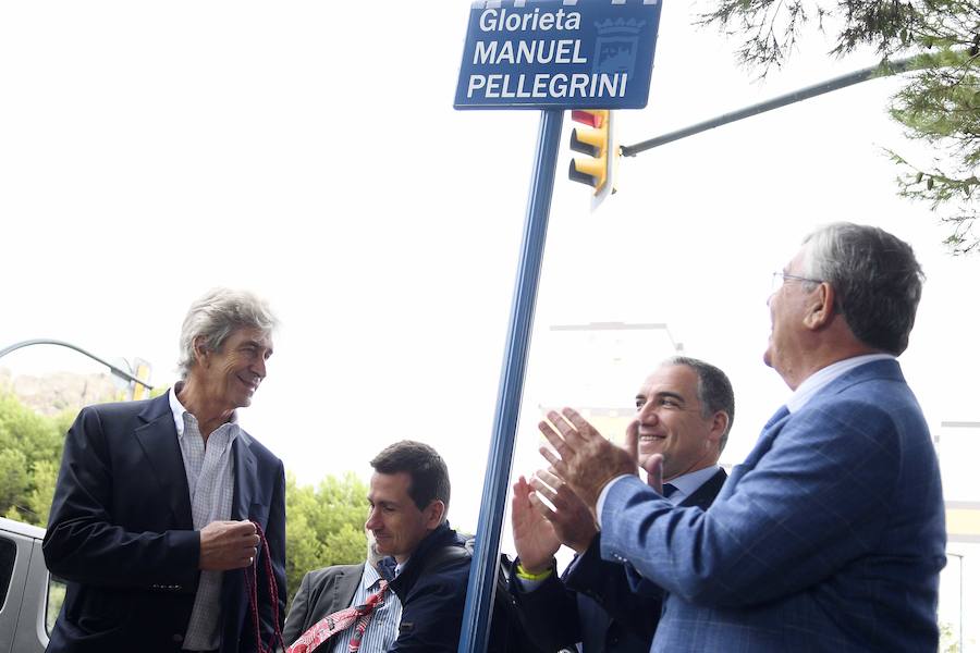 Manuel Pellegrini ya tiene una rotonda con su nombre en Málaga