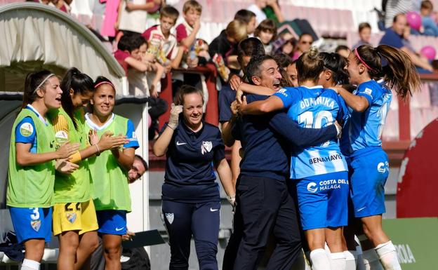 Paso adelante del Málaga en Las Gaunas