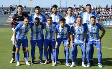 Un once del Atlético Malagueño de esta temporada./Germán Pozo