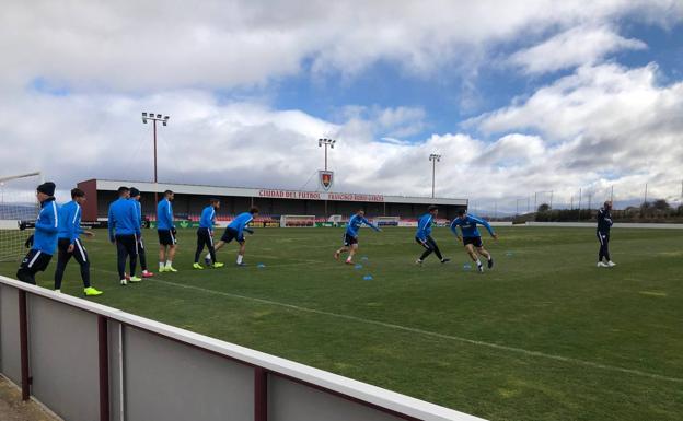 Seleznov no completa el entrenamiento celebrado esta mañana en Soria