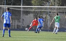El gol de David Grande en el reciente partido ante el Almería B./Germán Pozo
