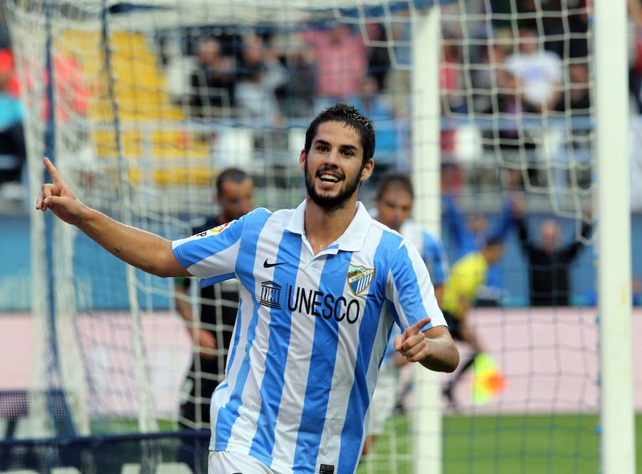 Las mejores fotos del paso de Isco por el Málaga