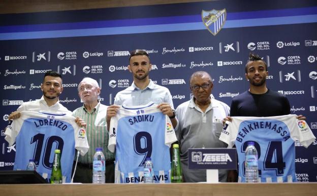 El Málaga presenta a tres modestos con hambre de gloria