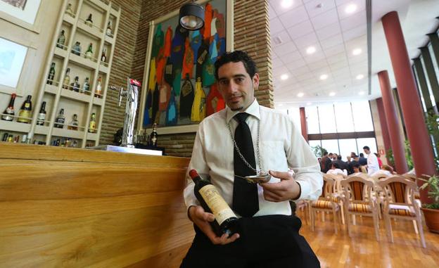 Christian Postigo, mejor sumiller de Málaga