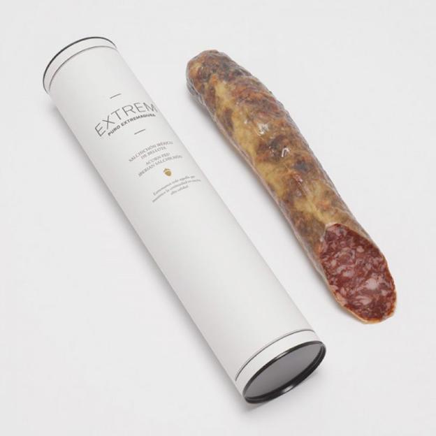 Un salchichón ibérico con el sello de ecológico