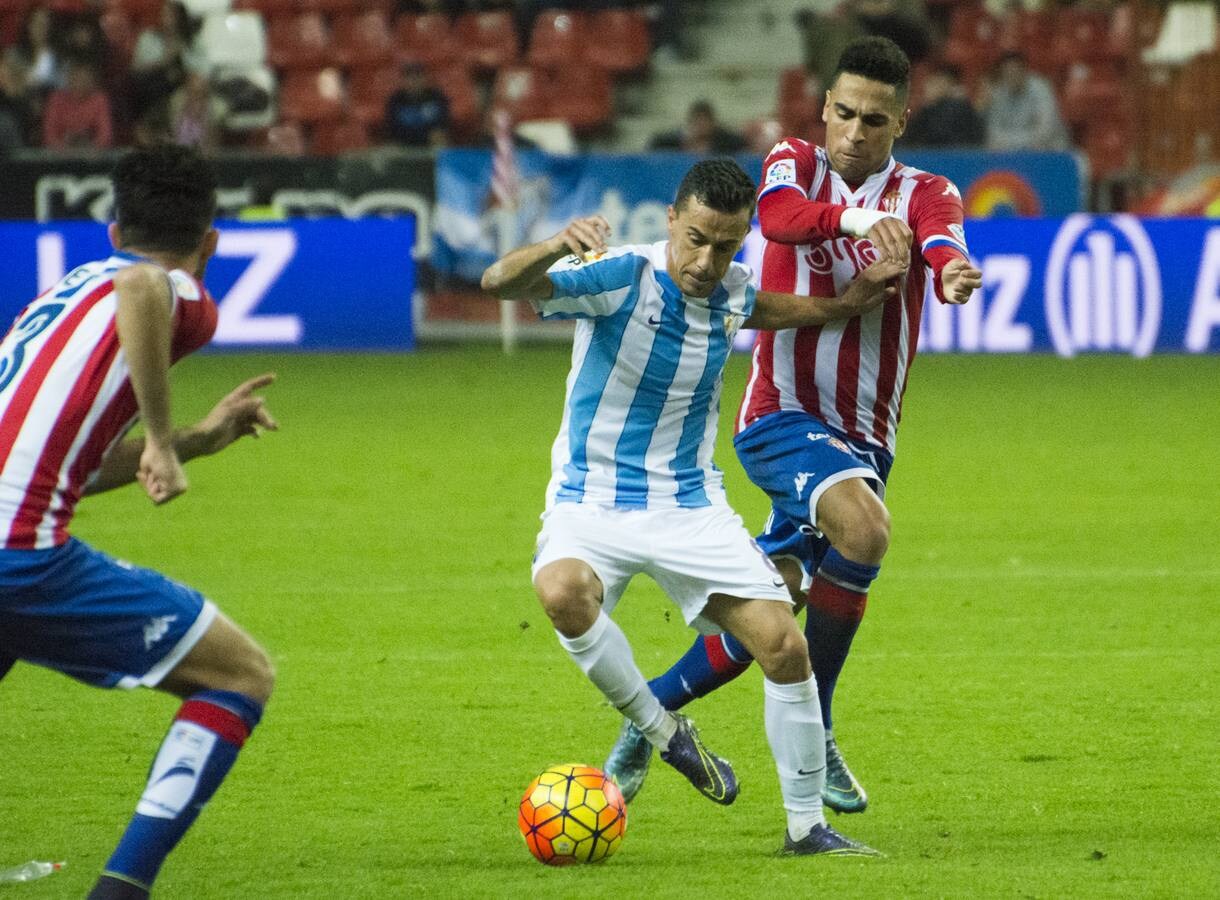 El Sporting-Málaga, en imágenes