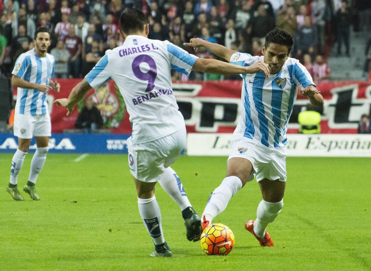 El Sporting-Málaga, en imágenes
