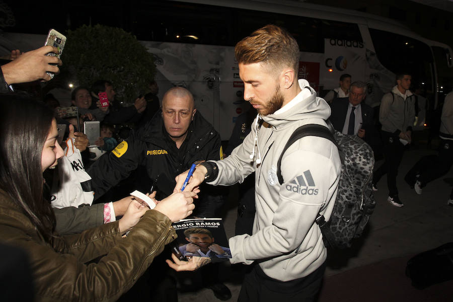 El Real Madrid llega a Málaga