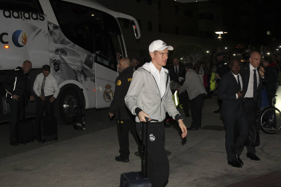 El Real Madrid llega a Málaga