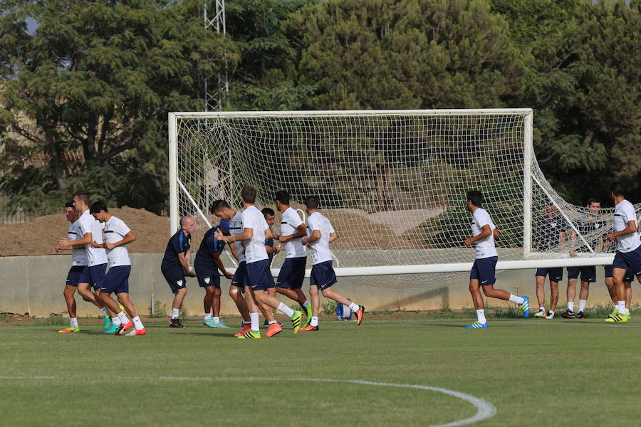 Fotos del entrenamiento del Málaga en El Viso
