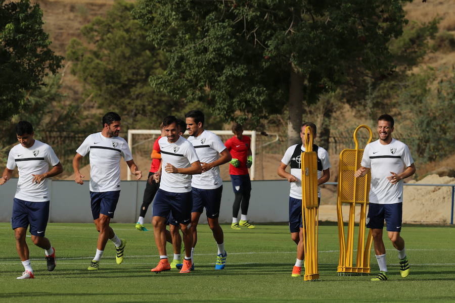 Fotos del entrenamiento del Málaga en El Viso