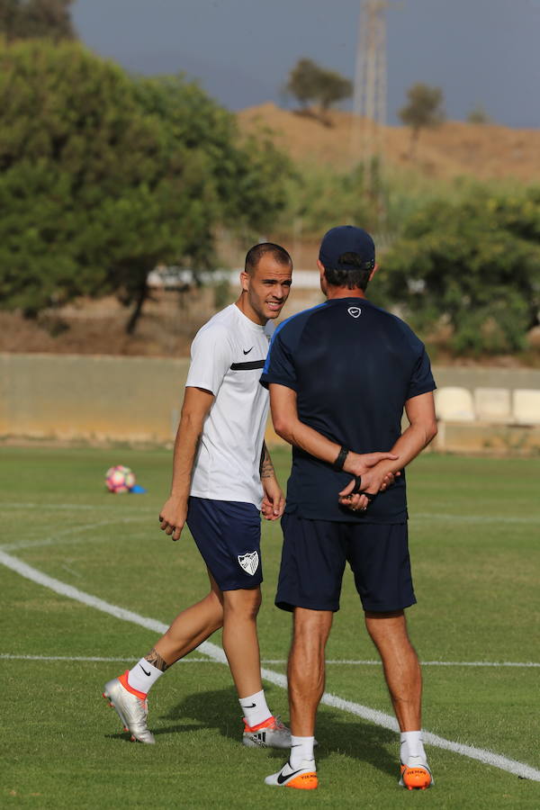 Fotos del entrenamiento del Málaga en El Viso