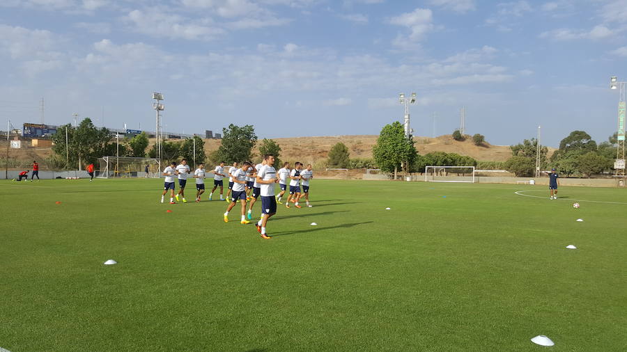 Fotos del entrenamiento del Málaga en El Viso