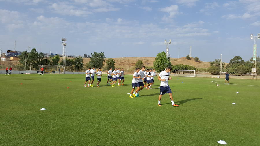 Fotos del entrenamiento del Málaga en El Viso