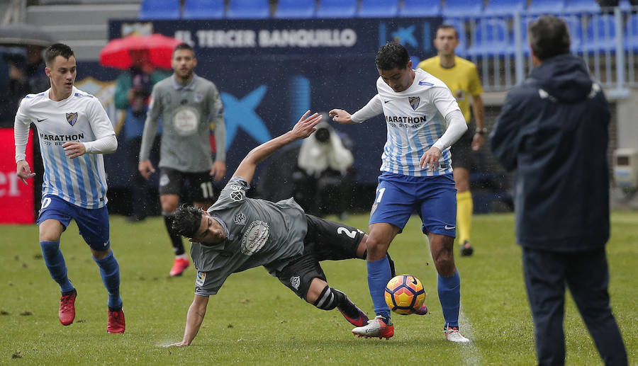 El Málaga-Deportivo en imágenes