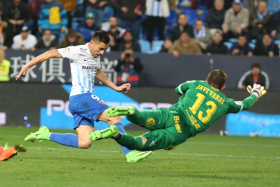 La victoria del Málaga ante Las Palmas, en imágenes