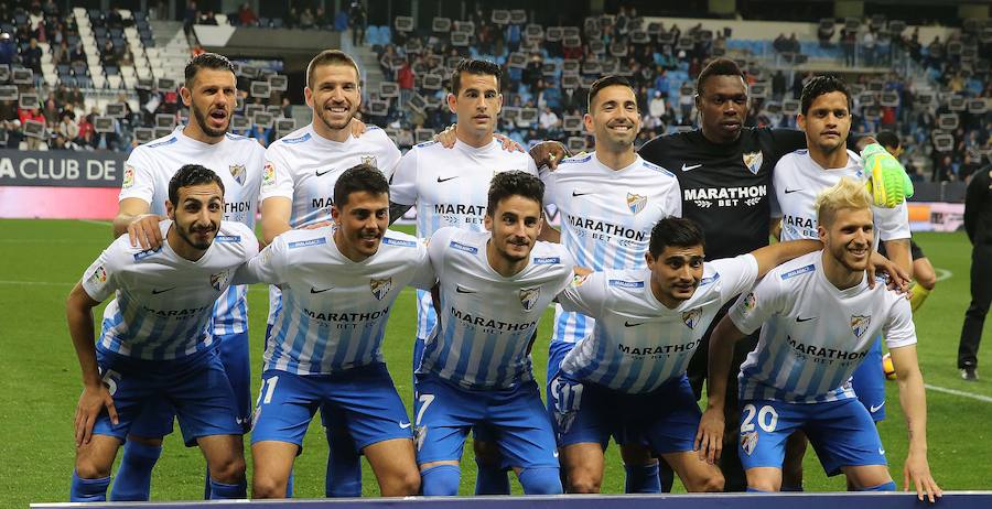 La victoria del Málaga ante Las Palmas, en imágenes