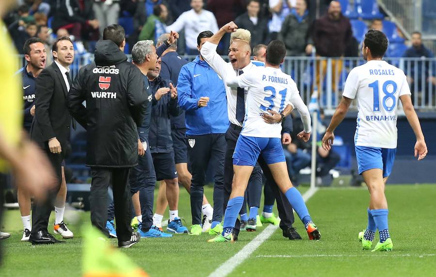 La victoria del Málaga ante Las Palmas, en imágenes