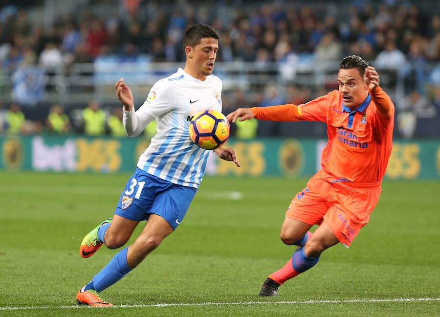 La victoria del Málaga ante Las Palmas, en imágenes