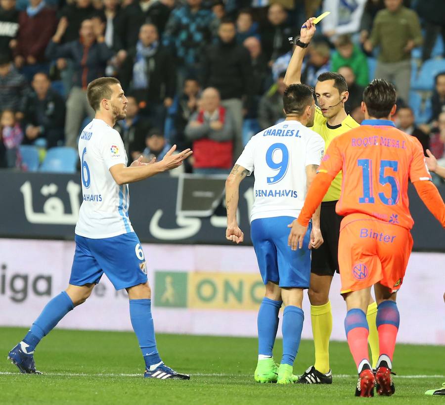 La victoria del Málaga ante Las Palmas, en imágenes