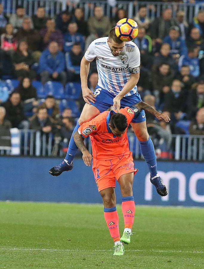 La victoria del Málaga ante Las Palmas, en imágenes