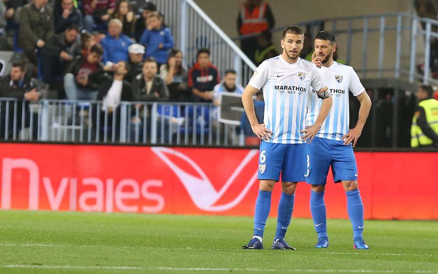 La victoria del Málaga ante Las Palmas, en imágenes