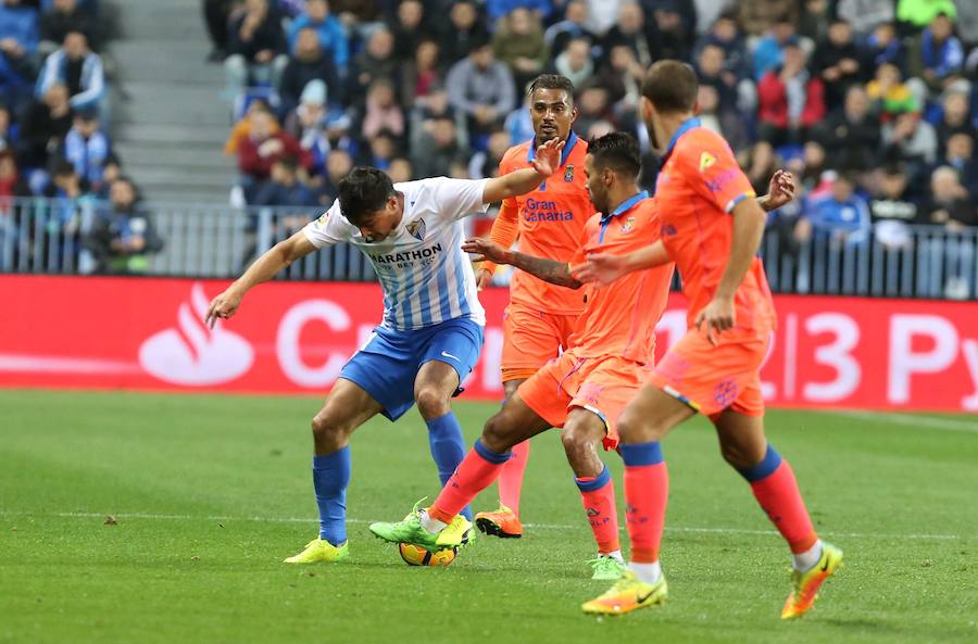La victoria del Málaga ante Las Palmas, en imágenes