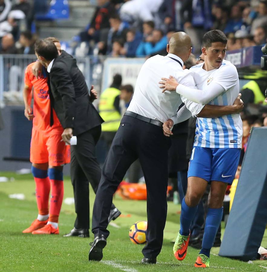 La victoria del Málaga ante Las Palmas, en imágenes