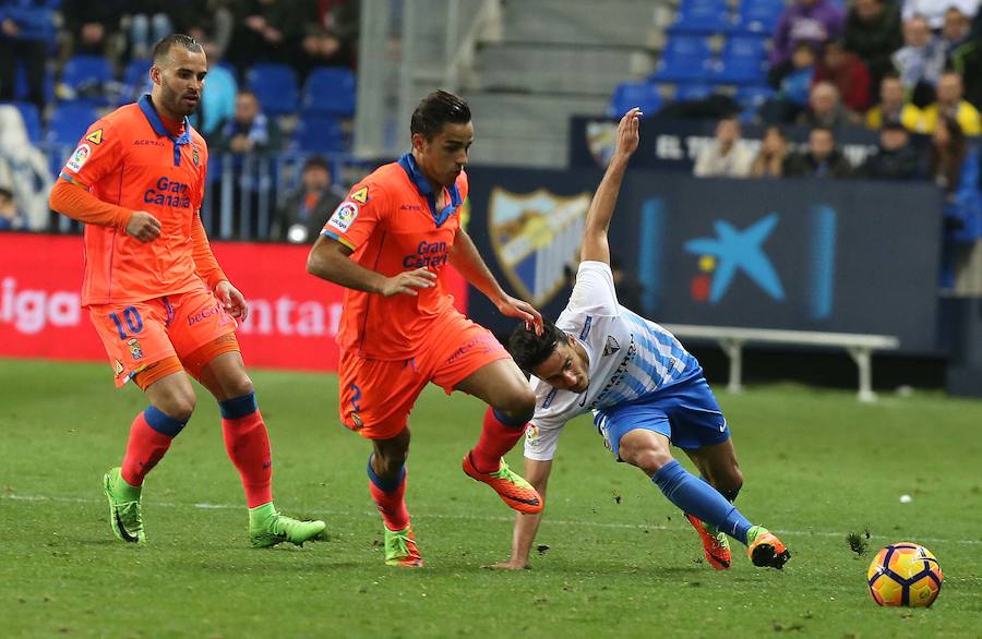 La victoria del Málaga ante Las Palmas, en imágenes