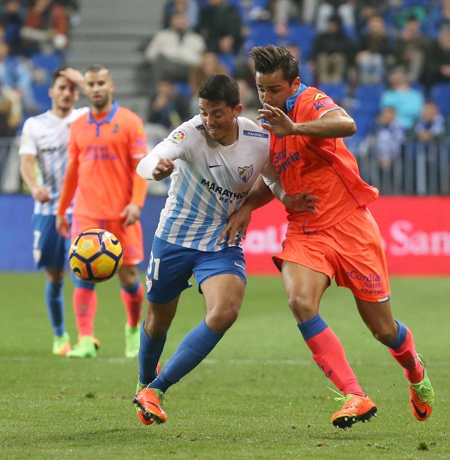 La victoria del Málaga ante Las Palmas, en imágenes