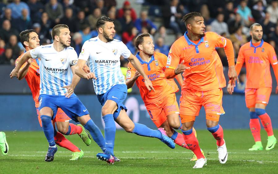 La victoria del Málaga ante Las Palmas, en imágenes