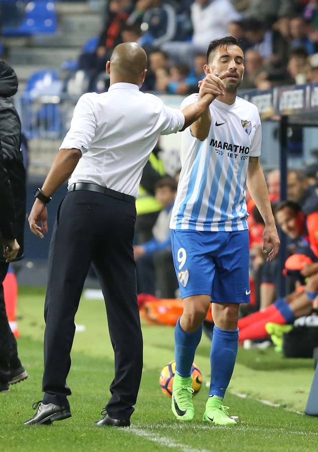 La victoria del Málaga ante Las Palmas, en imágenes