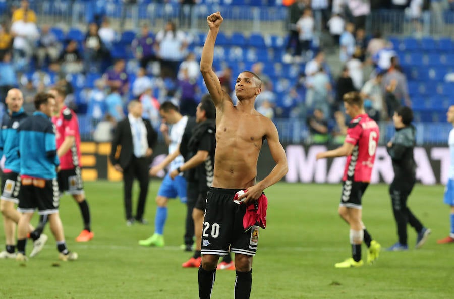 El Málaga-Alavés, en imágenes