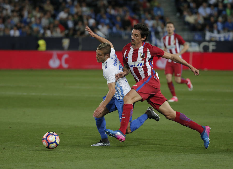 El Málaga-Atlético de Madrid, en imágenes