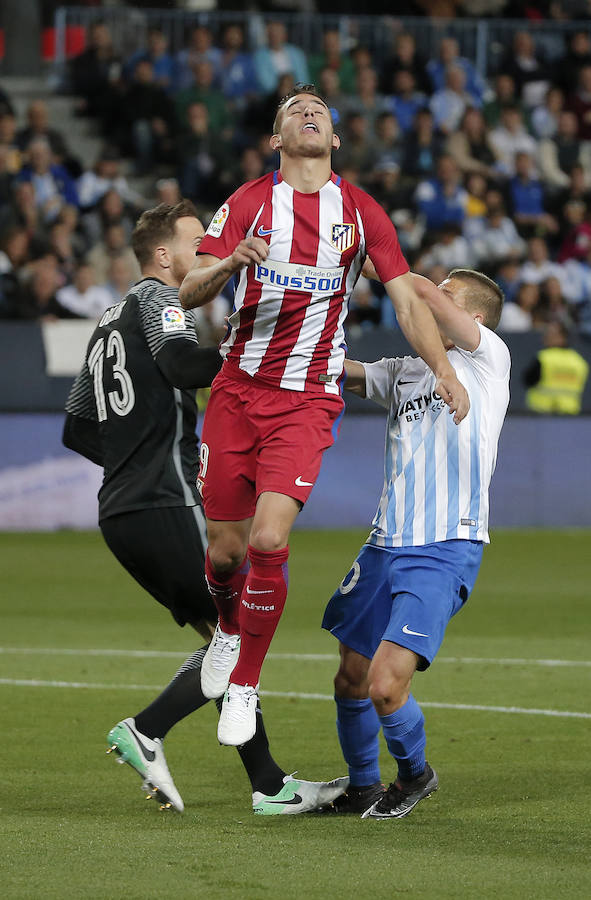 El Málaga-Atlético de Madrid, en imágenes