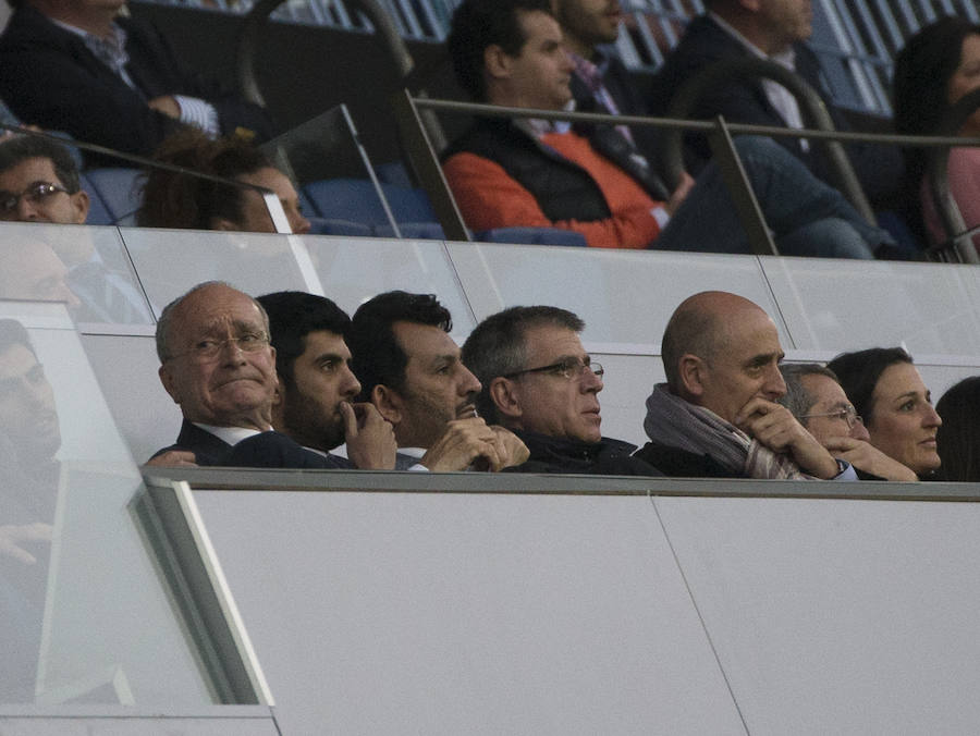 El partido del Málaga-Barcelona, en imágenes