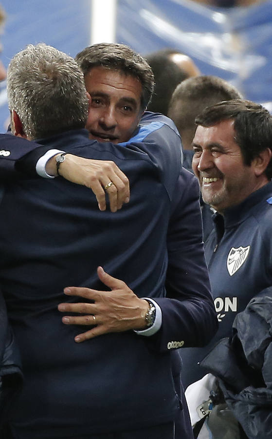 El partido del Málaga-Barcelona, en imágenes