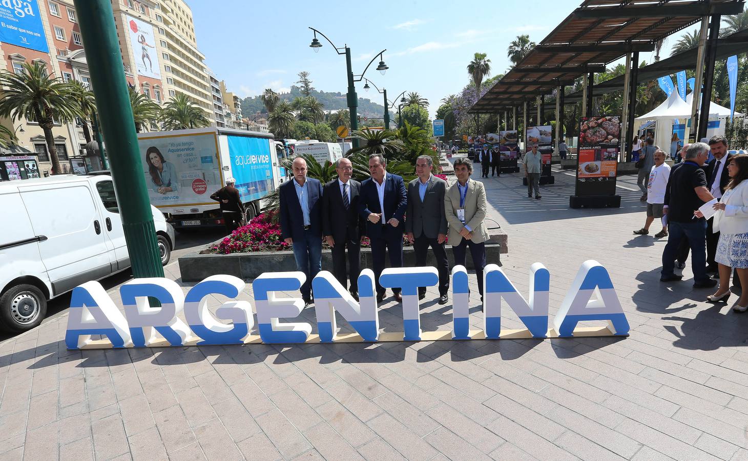 Fotos de la inauguración de la exposición sobre gastronomía argentina en el Málaga Gastronomy Festival