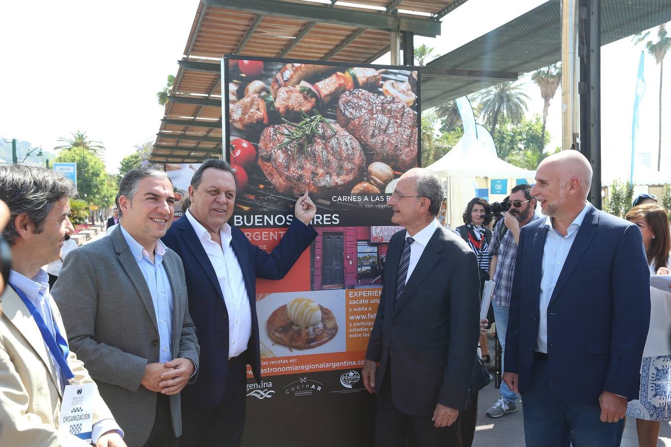 Fotos de la inauguración de la exposición sobre gastronomía argentina en el Málaga Gastronomy Festival