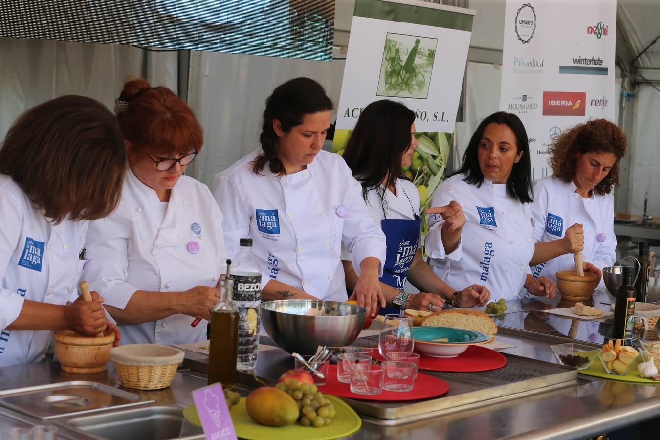 Fotos de la inauguración de la exposición sobre gastronomía argentina en el Málaga Gastronomy Festival