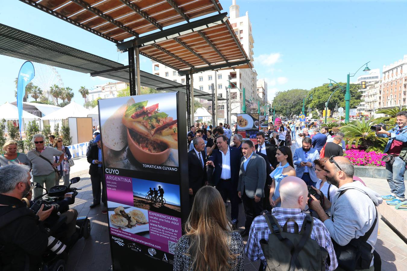 Fotos de la inauguración de la exposición sobre gastronomía argentina en el Málaga Gastronomy Festival