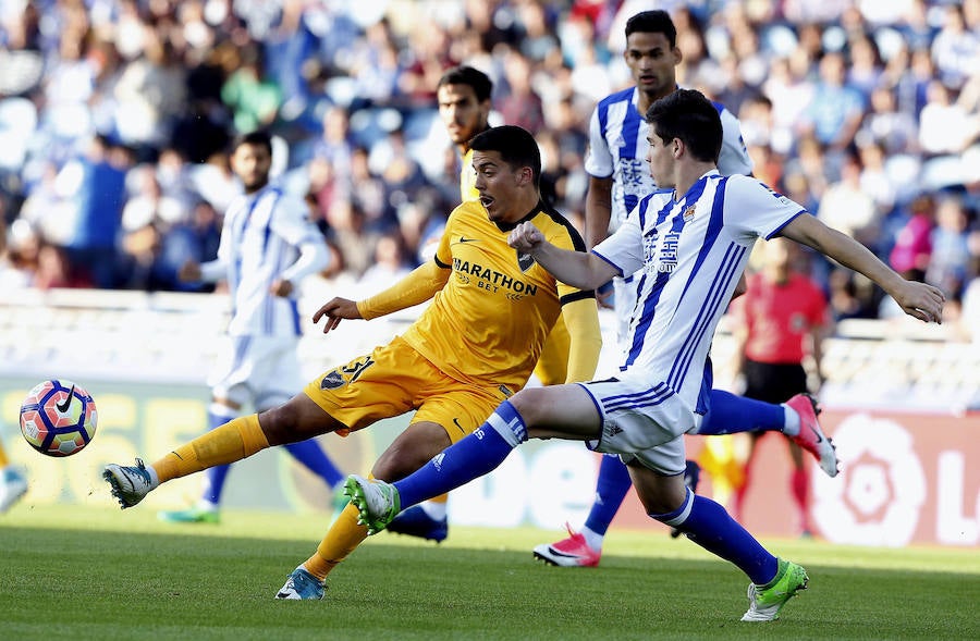 El Real Sociedad-Málaga, en fotos